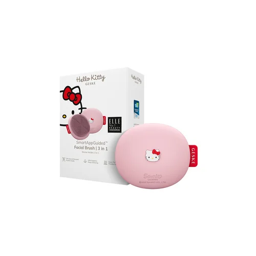 Geske 3-in-1 veido valymo šepetėlis Hello Kitty, rožinis image 1