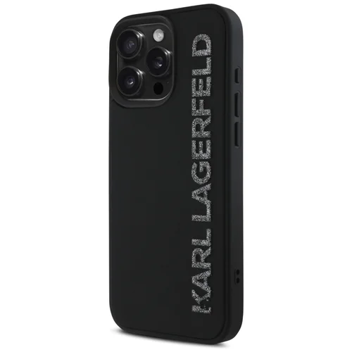 Karl Lagerfeld HC 3D gumos dėklas iPhone 16 Pro Max, juodas image 2