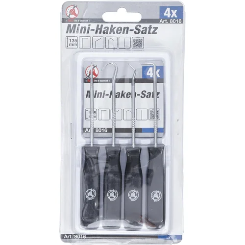 BGS technic 8016 miniatiūrinių kabliukų rinkinys, 4 vnt. image 3