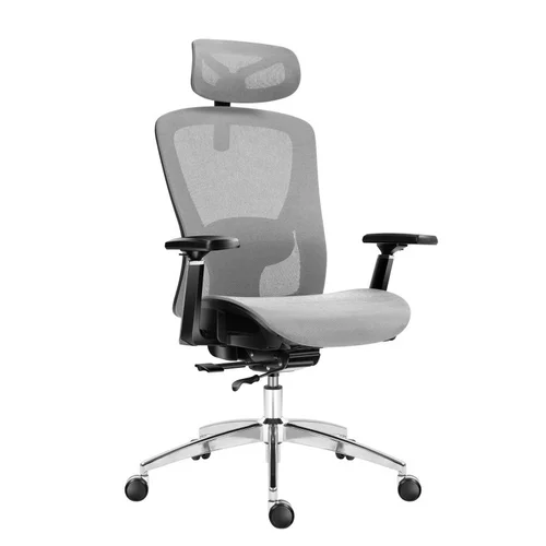 Expert 5.3 pilkas tinklinis sukamas krėslas image 3