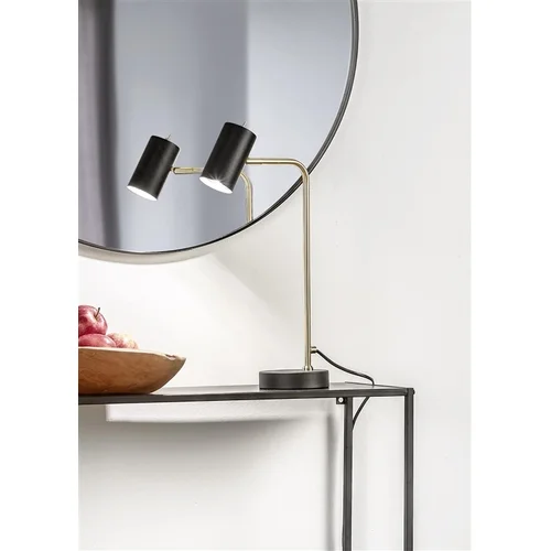 Trio Marley 512400108 stalinis šviestuvas GU10, 5 W, juoda/auksinė image 3