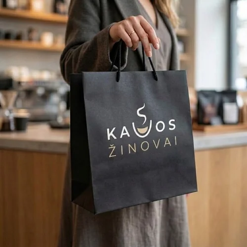 Kavos Žinovai dovanų maišelis 400 × 300 × 170 mm image 2