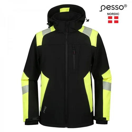 Softshell striukė PESSO ASTRA, juoda/geltona - 2XL image 3