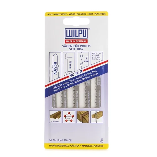Wilpu siaurapjūklio pjūklelių rinkinys 5 vnt., 75 mm image 1