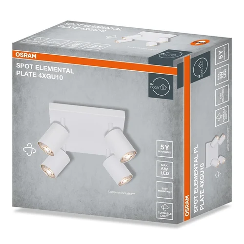 Osram kryptinis šviestuvas, 4 × GU10, baltas image 3