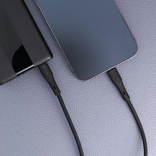 FORCELL F-ENERGY C346 USB-C į Lightning kabelis, 1 m, 27 W, juodas image 2