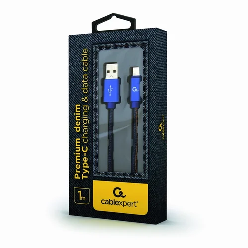 Cablexpert CC-USB2J-AMCM-1M-BL USB kabelis 1 m mėlynas image 2