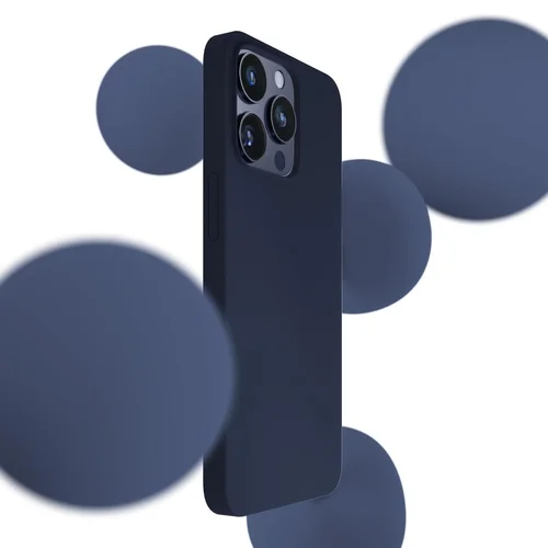 3mk silikoninis dėklas iPhone 16 Pro, tamsiai mėlynas image 2