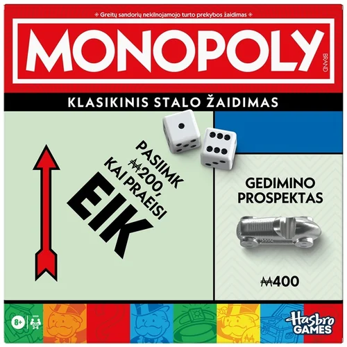 Hasbro Monopoly G0009LIT (Lietuvių, 2–6 žaidėjai) image 1