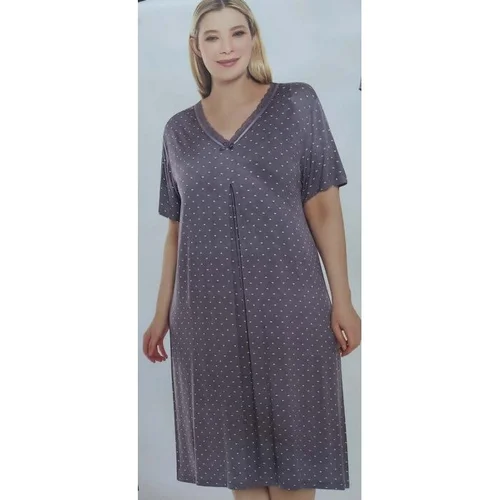 IRMINA naktinukai 6XL, pilki su baltomis širdelėmis image 3