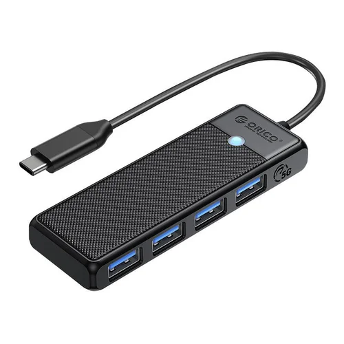 Orico PAPW4A-C3-015-BK-EP USB-C šakotuvas, 4× USB-A 3.0 image 2