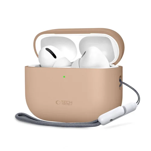 Tech-Protect silikoninis dėklas AirPods Pro 3, smėlinis image 1