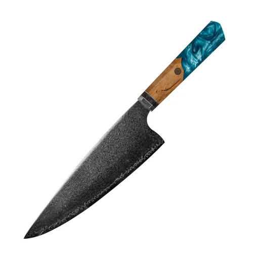Damasko plieno šefo peilis Usugiri JH-D-015 21,3 cm image 1