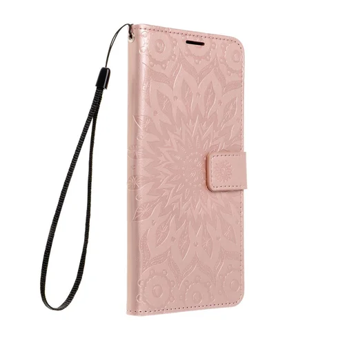 MEZZO knygų dėklas Samsung S24 FE, rožinė auksinė image 1