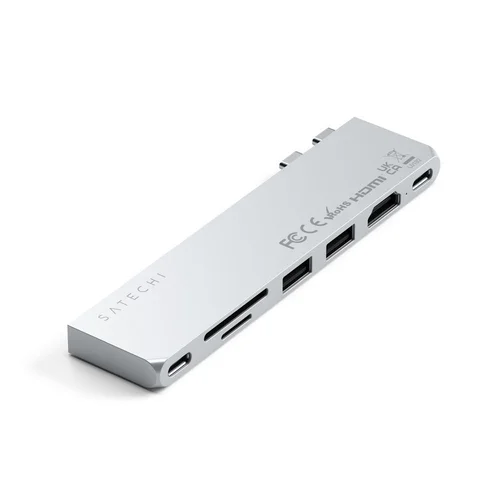 Satechi Pro Hub Slim ST-HUCPHSS 7-in-1 sidabrinis image 1