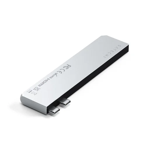 Satechi Pro Hub Slim ST-HUCPHSS 7-in-1 sidabrinis image 2