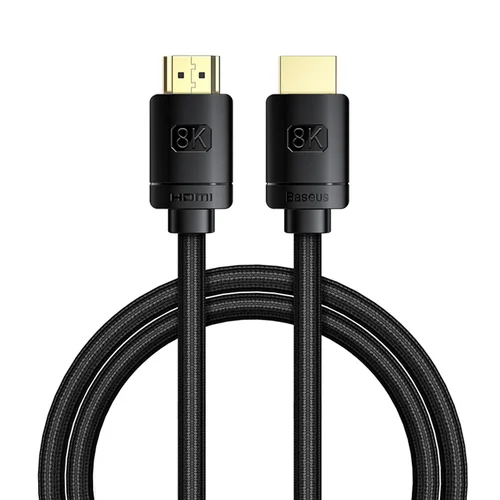 Baseus Aukštosios Raiškos serijos HDMI 2.1 kabelis 1 m, juodas, 8K image 1