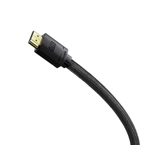 Baseus Aukštosios Raiškos serijos HDMI 2.1 kabelis 1 m, juodas, 8K image 2