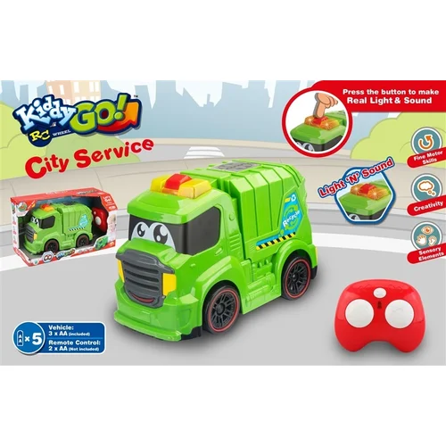 RC sunkvežimis City Service DHTRC10590 Žalia image 2