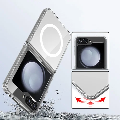 Tech-Protect FlexAir MagSafe dėklas Galaxy Z Flip 6 / 7 FE, skaidrus image 3