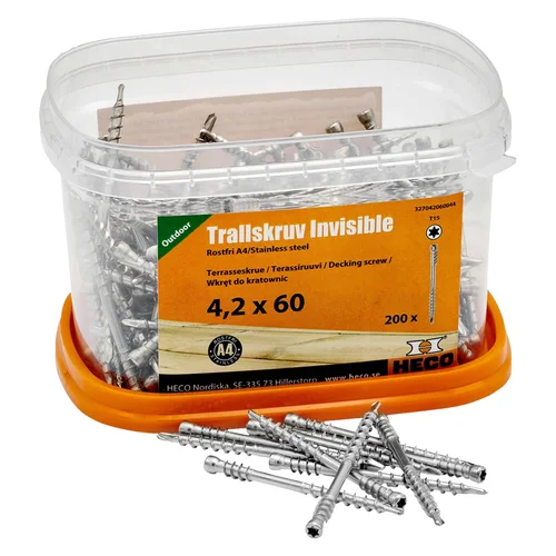 HECO medsraigčiai terasoms 4,2x60 A4, 200 vnt. image 2