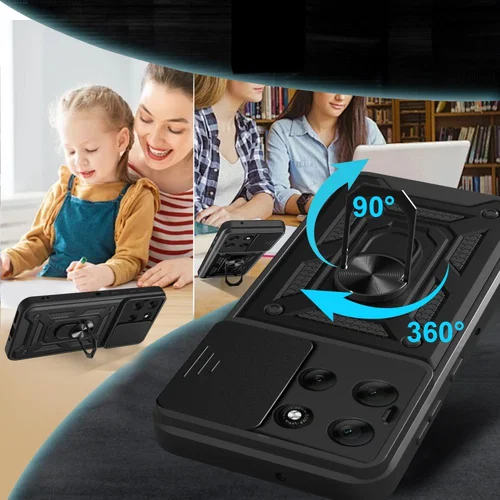 Tech-Protect CamShield Pro dėklas Motorola Moto G86 5G, juodas image 2