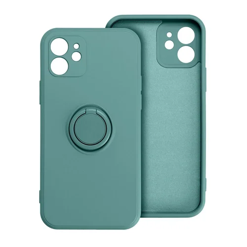Silikoninis žiedinis dėklas iPhone 16e, žalias image 1