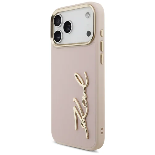 Karl Lagerfeld Karl Script Logo dėklas iPhone 17 Pro Max, rožinis image 2