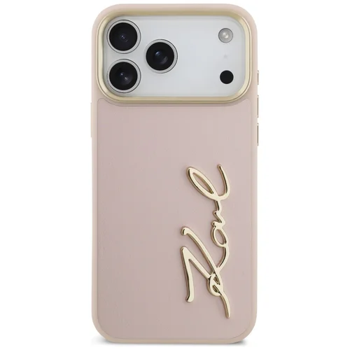 Karl Lagerfeld Karl Script Logo dėklas iPhone 17 Pro Max, rožinis image 3