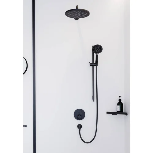 Hansgrohe AddStoris 41741670 kampinė dušo lentyna, juoda matinė image 3