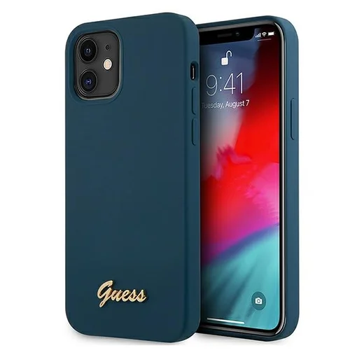 Guess GUHCP12SLSLMGBL iPhone 12 mini 5,4 col. mėlynas dėklas image 1