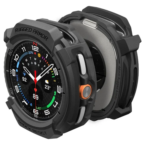 Spigen Rugged Armor dėklas Galaxy Watch 8 Classic 46 mm, juodas image 1