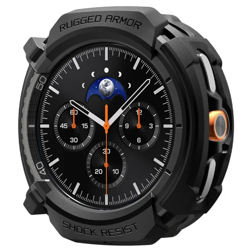 Spigen Rugged Armor dėklas Galaxy Watch 8 Classic 46 mm, juodas image 3