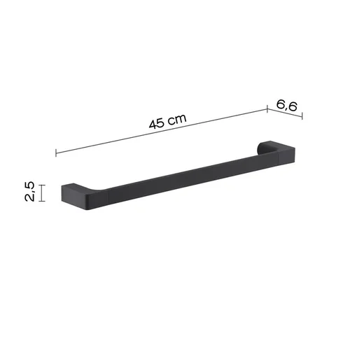 Gedy PI211445 kabykla 45 cm, juoda image 2