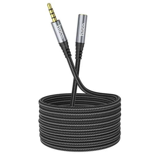 Hoco UPA20 AUX kabelis 3,5 mm, 2 m, juodas image 1