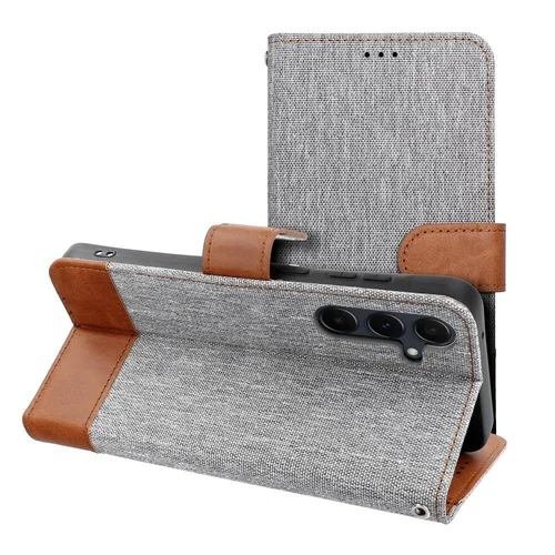 JEANS dėklas-knyga Xiaomi Redmi Note 14 Pro 4G pilkas image 1