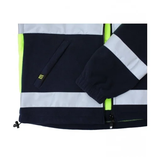 BoSafety ML-FLEECE-C2-0405 flisinis su atšvaitine juostele – 2XL, Hi-Vis Geltona/Juoda image 3