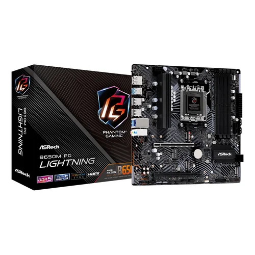 ASRock B650M PG Lightning B650 AM5 micro ATX image 1
