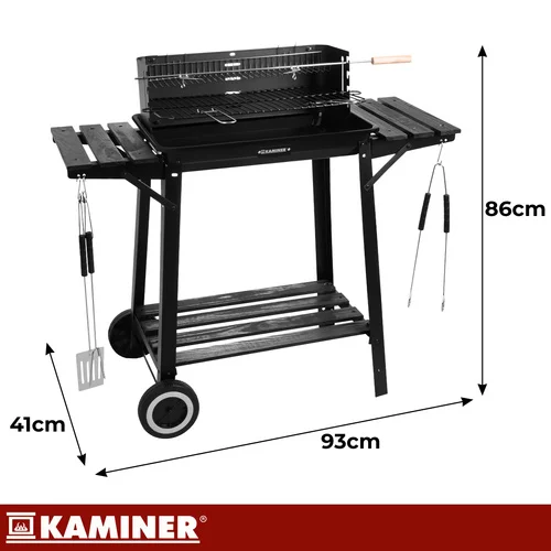 Kaminer 00027320 anglinis grilis 93 × 41 × 86 cm image 2