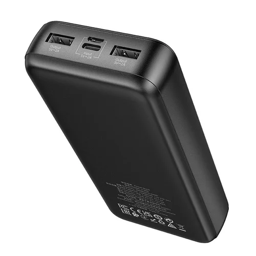 Hoco J128A powerbankas 20 000 mAh juodas image 2