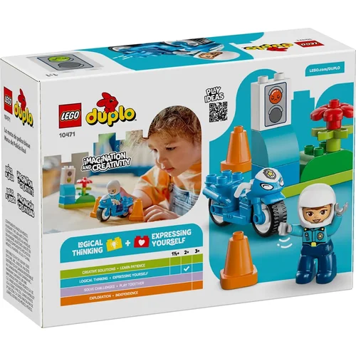 LEGO® DUPLO® policijos motociklas 10471, 11 dalių image 2