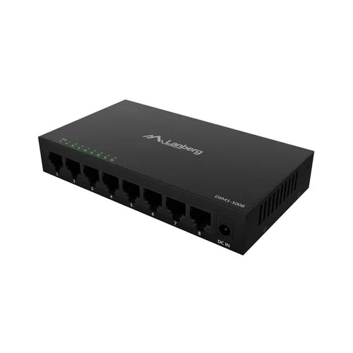 LANBERG DSM1-1008 8 prievadų Gigabit jungiklis 12 V image 2