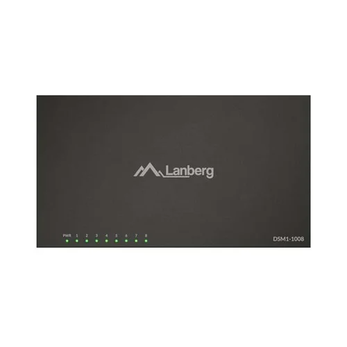 LANBERG DSM1-1008 8 prievadų Gigabit jungiklis 12 V image 3