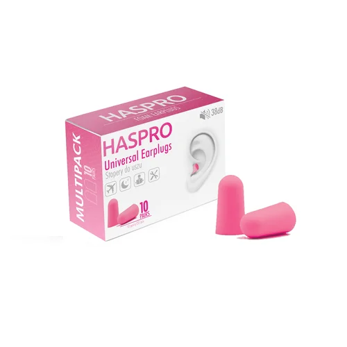 HASPRO MULTI10 Rožiniai ausų kištukai, 10 porų, EPUF5012 image 3