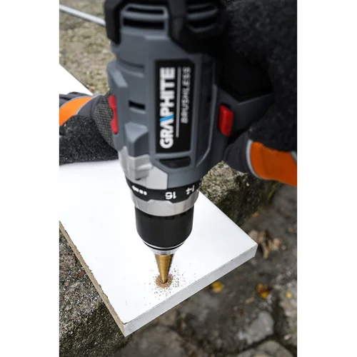 GRAPHITE Pakopiniai grąžtai: 4-12, 4-20, 4-32 mm, alavo, 3 vnt. image 3