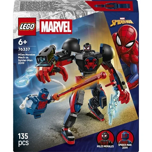 LEGO Marvel 76337 Miles Morales Mech vs. Spider-Man 2099, 135 vnt. image 1
