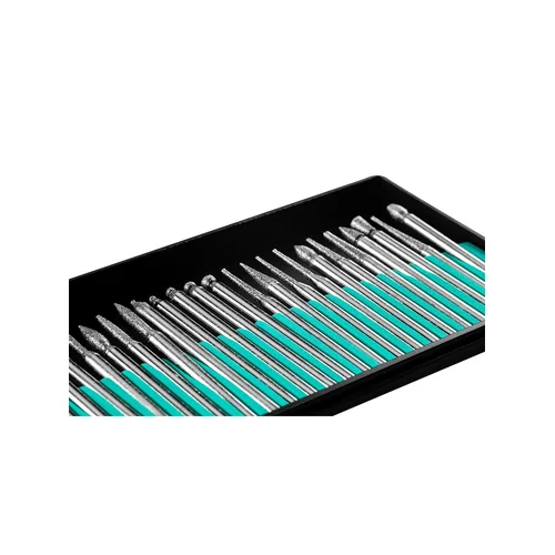 VERTO mini grąžtų priedų rinkinys, deimantinis antgalis, 30 vnt., 50G027 image 3