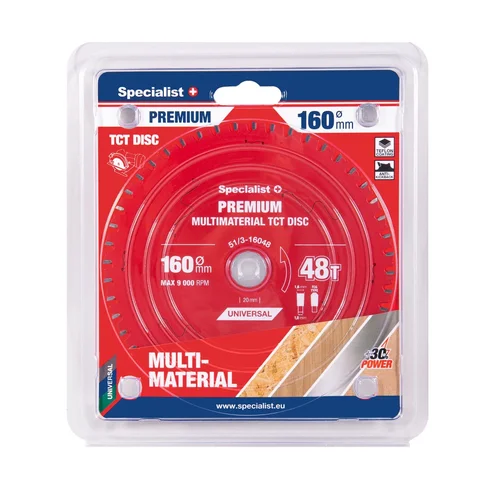 Specialist+ Multimaterial pjovimo diskas 160 mm 48T 20 mm image 1