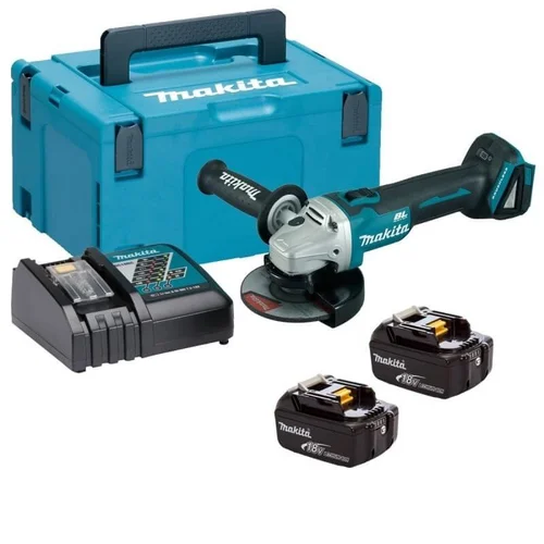 Makita DGA506RTJ 18 V 125 mm kampinis šlifuoklis image 1