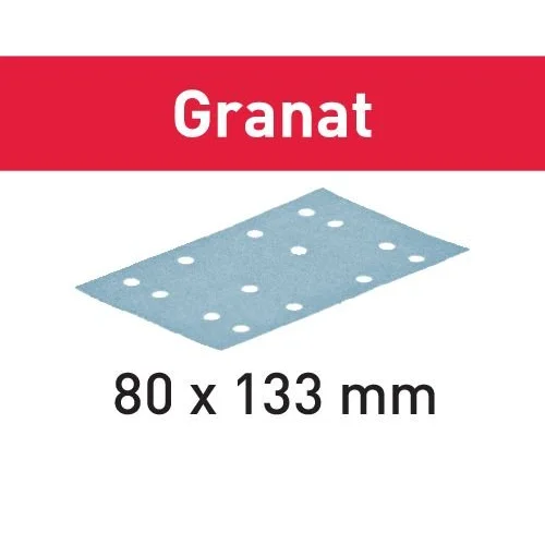 Šlifavimo popierius STF 80x133 P80 GR/10 Granat image 1